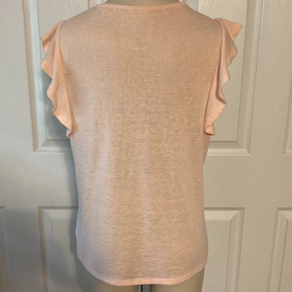 A New Day Pink Sleeveless Ruffled Top M - Picture 5 of 15